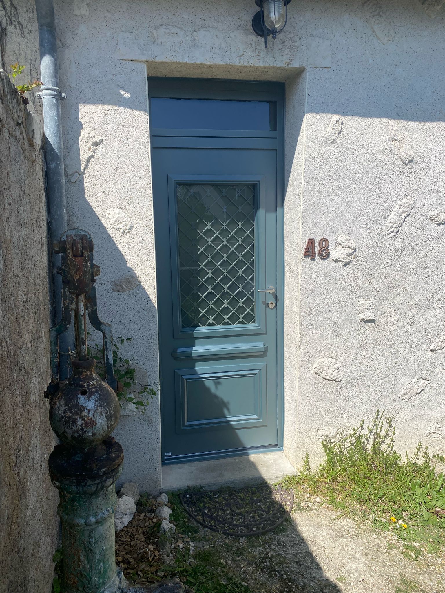 Porte entrée en aluminium sur Vendome